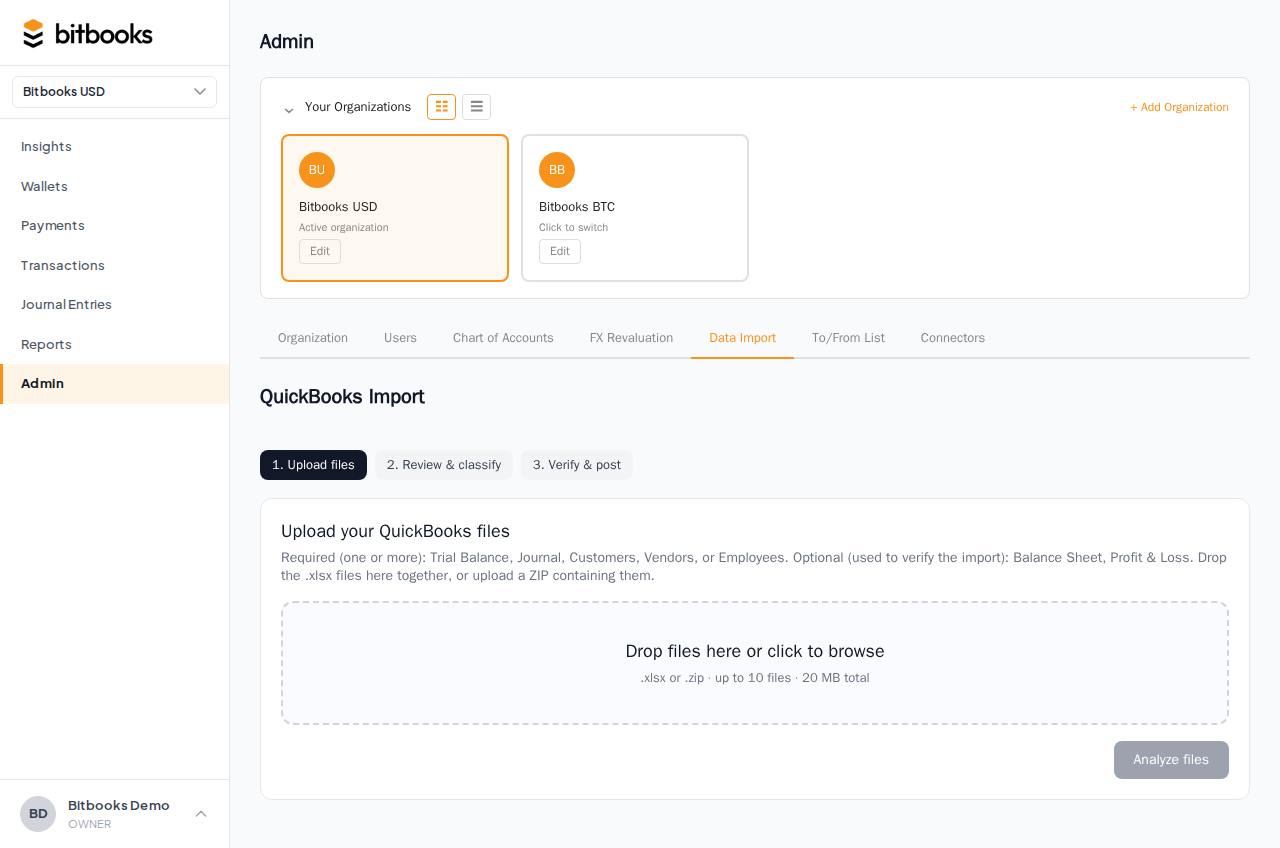 Preview screen showing the table of wallets and gains, with the Post button at the bottom